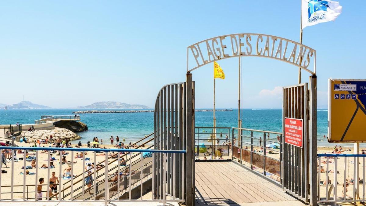 T1 Moderne Plage Des Catalans Marseille Kültér fotó